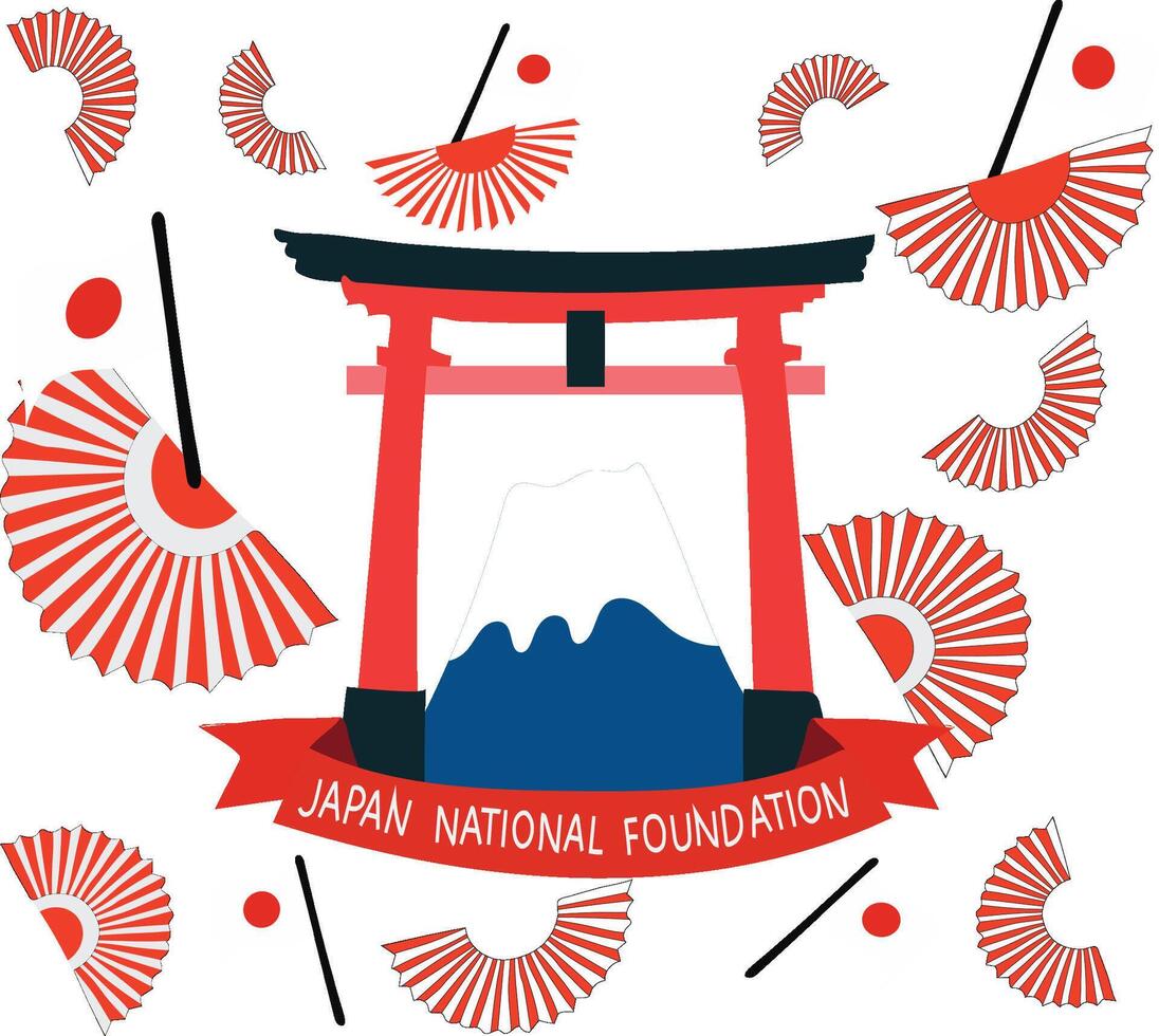 vector Japón nacional Fundación