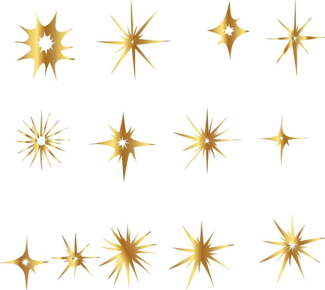 dorado estrella antecedentes diseño brillar vector
