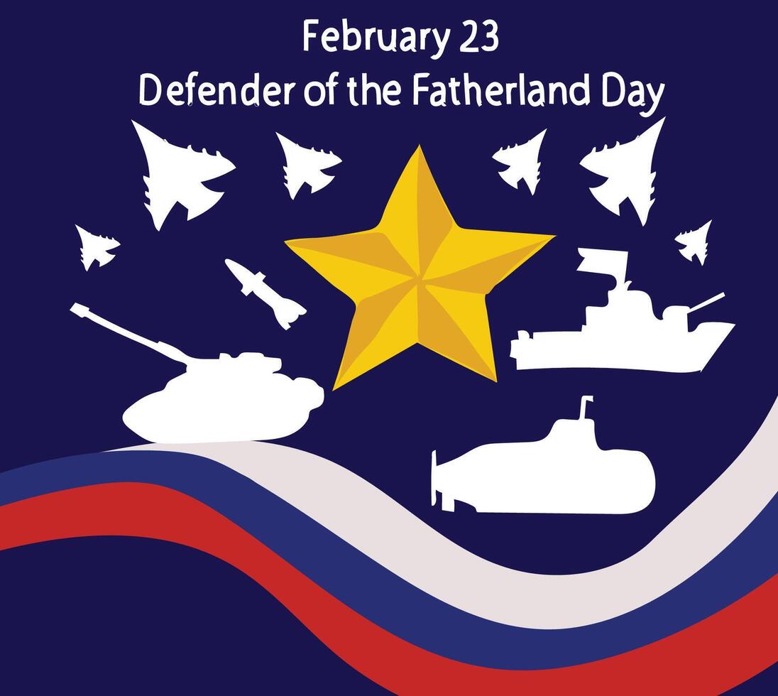 Defender of the Fatherland Day vector