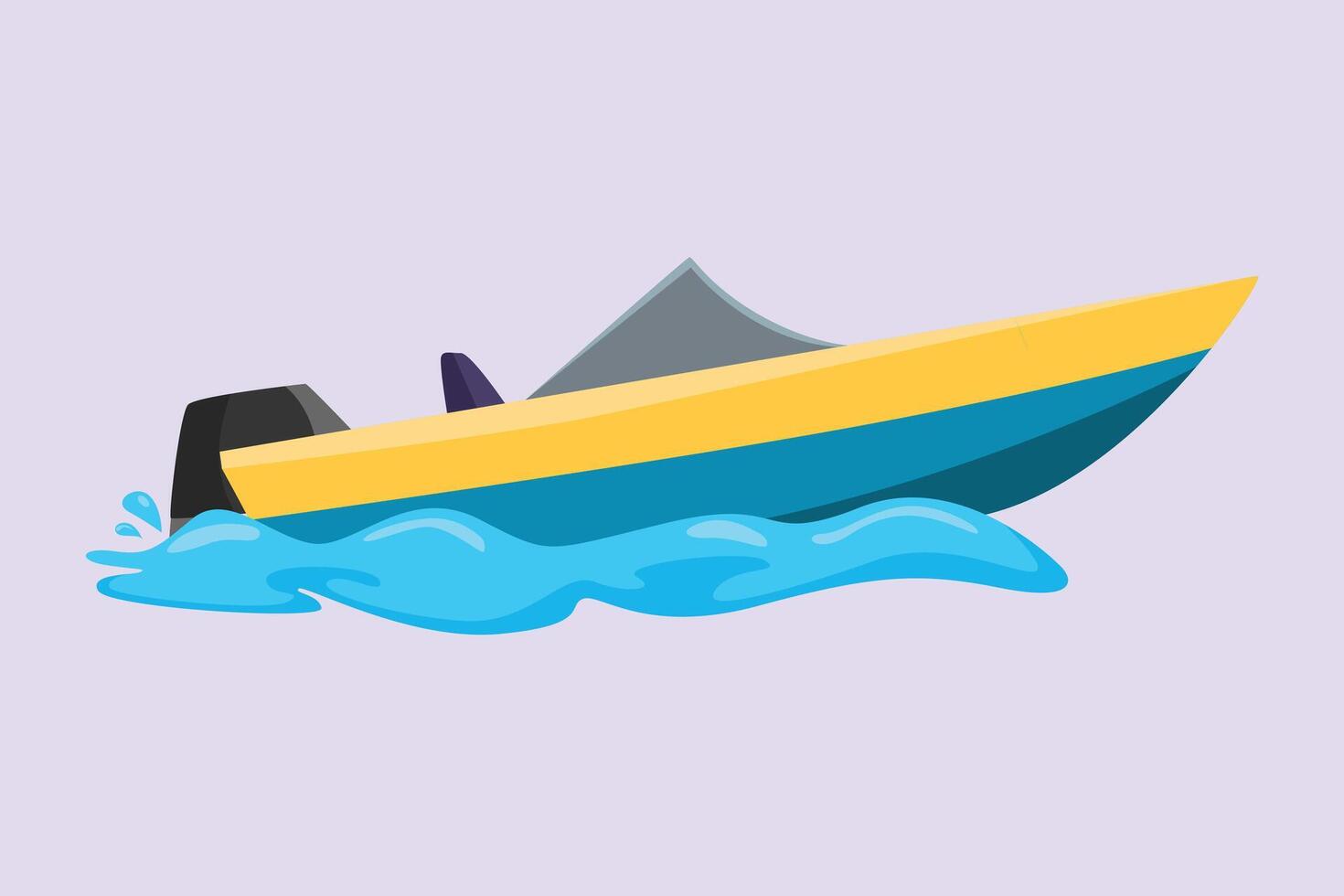 Sea transportation concept. Colored flat vector illustration isolated.