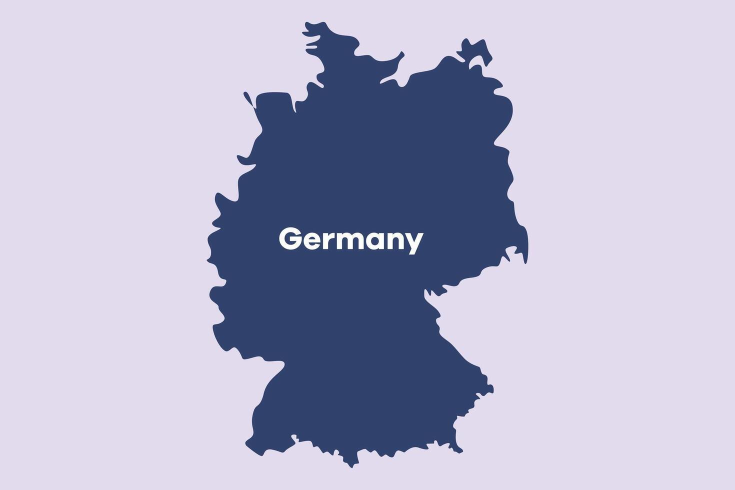 Map of Germany. World map concept. Colored flat vector illustration isolated.