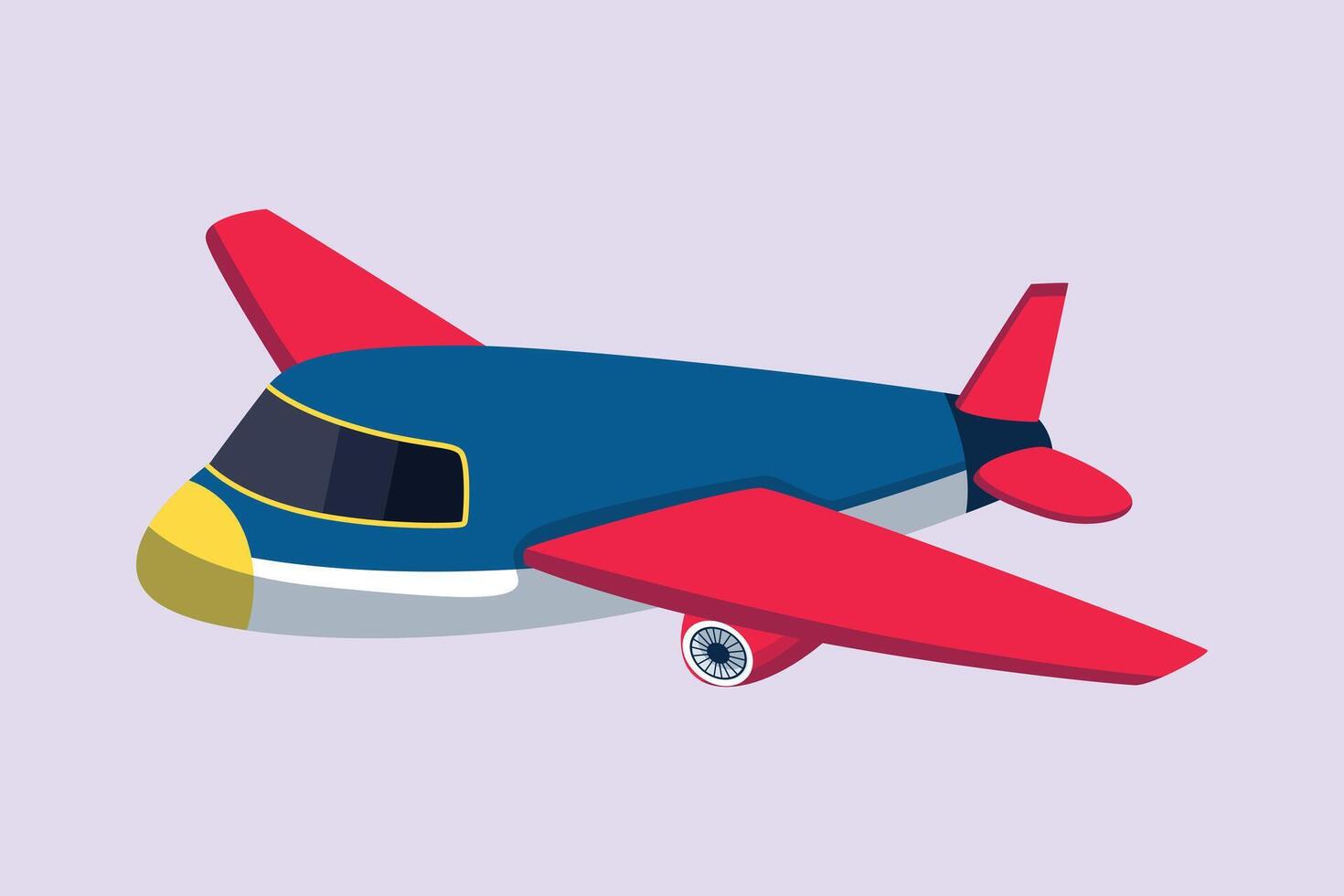 Air transportation concept Colored flat vector illustration isolated.