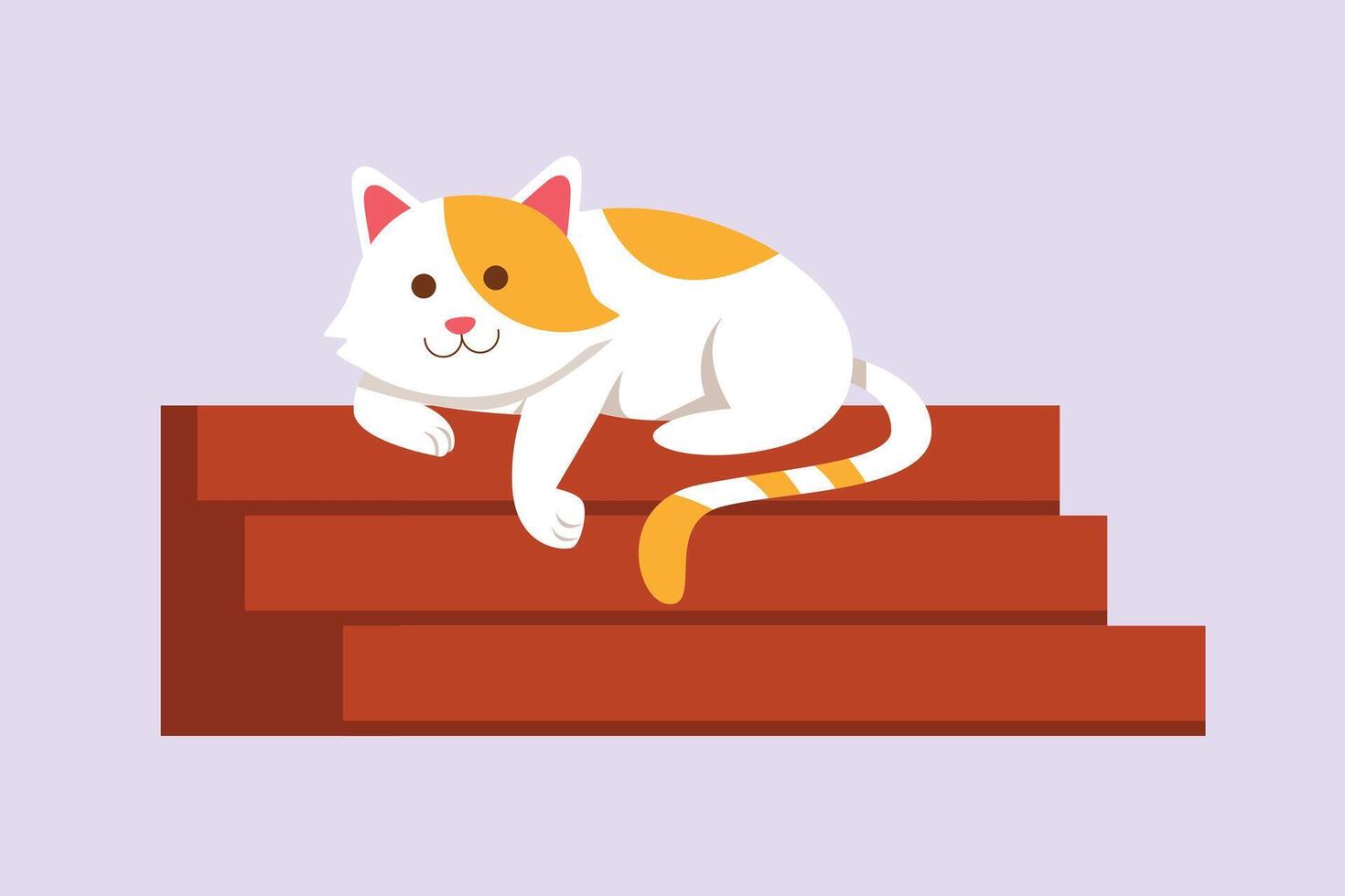 Urban Pet concept. Colored flat vector illustration isolated.