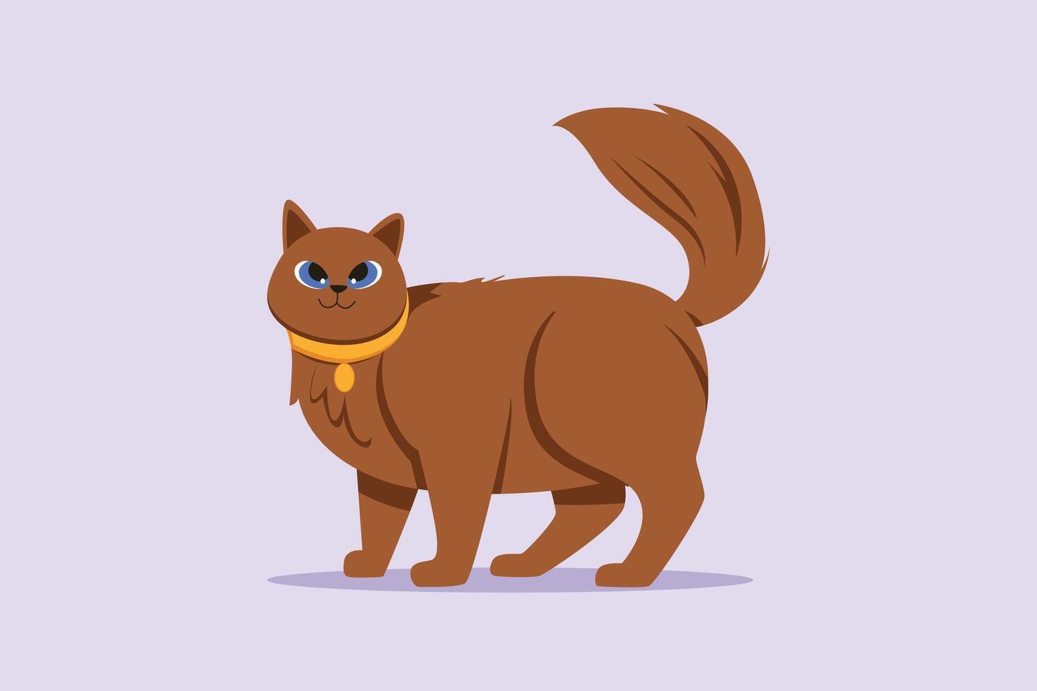 Urban Pet concept. Colored flat vector illustration isolated.