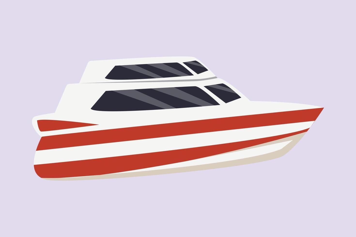 Sea transportation concept. Colored flat vector illustration isolated.