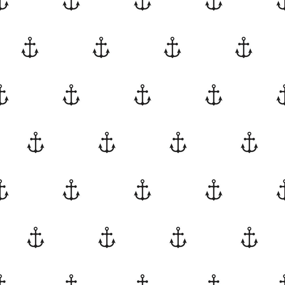 Summer seamless pattern with Anchors. Nautical seamless pattern for background vector