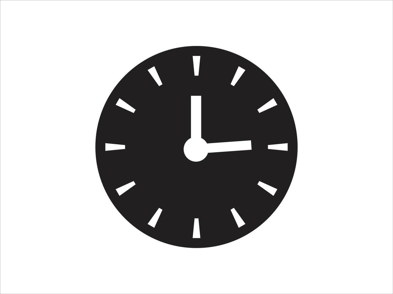 reloj icono . colección de vector símbolo en blanco antecedentes. vector ilustración.