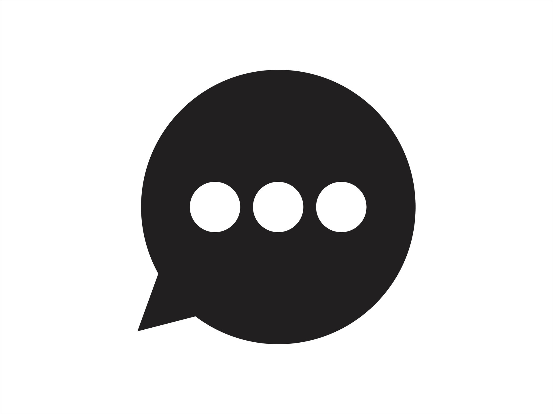 Message icon. Collection of vector symbol on white background. Vector ...