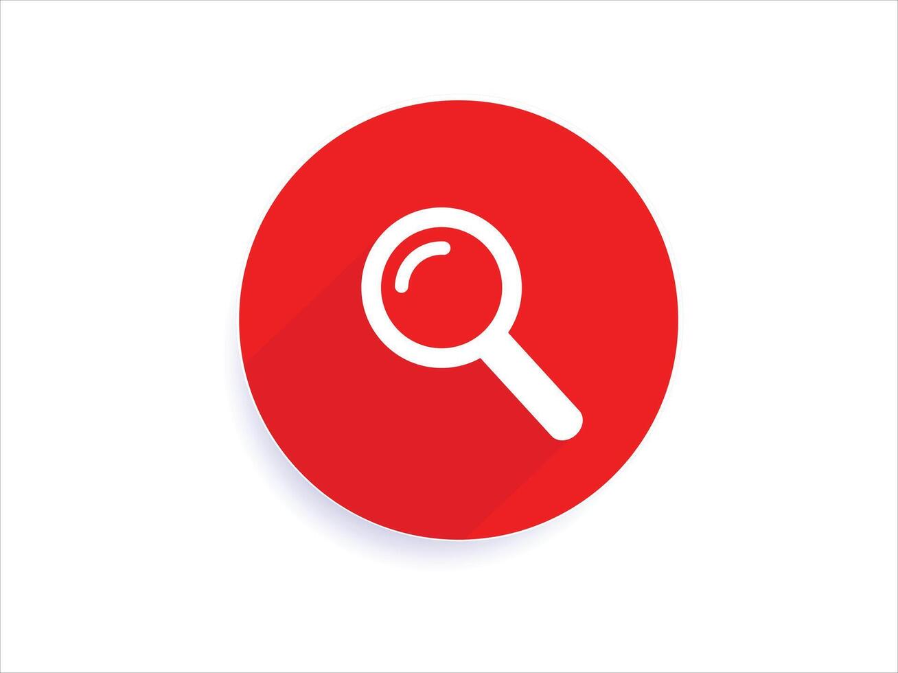 Search icon or Magnifying glass. Vector illustration.