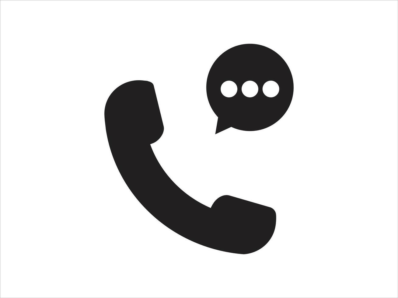 Phone call icon vector . Vector illustration