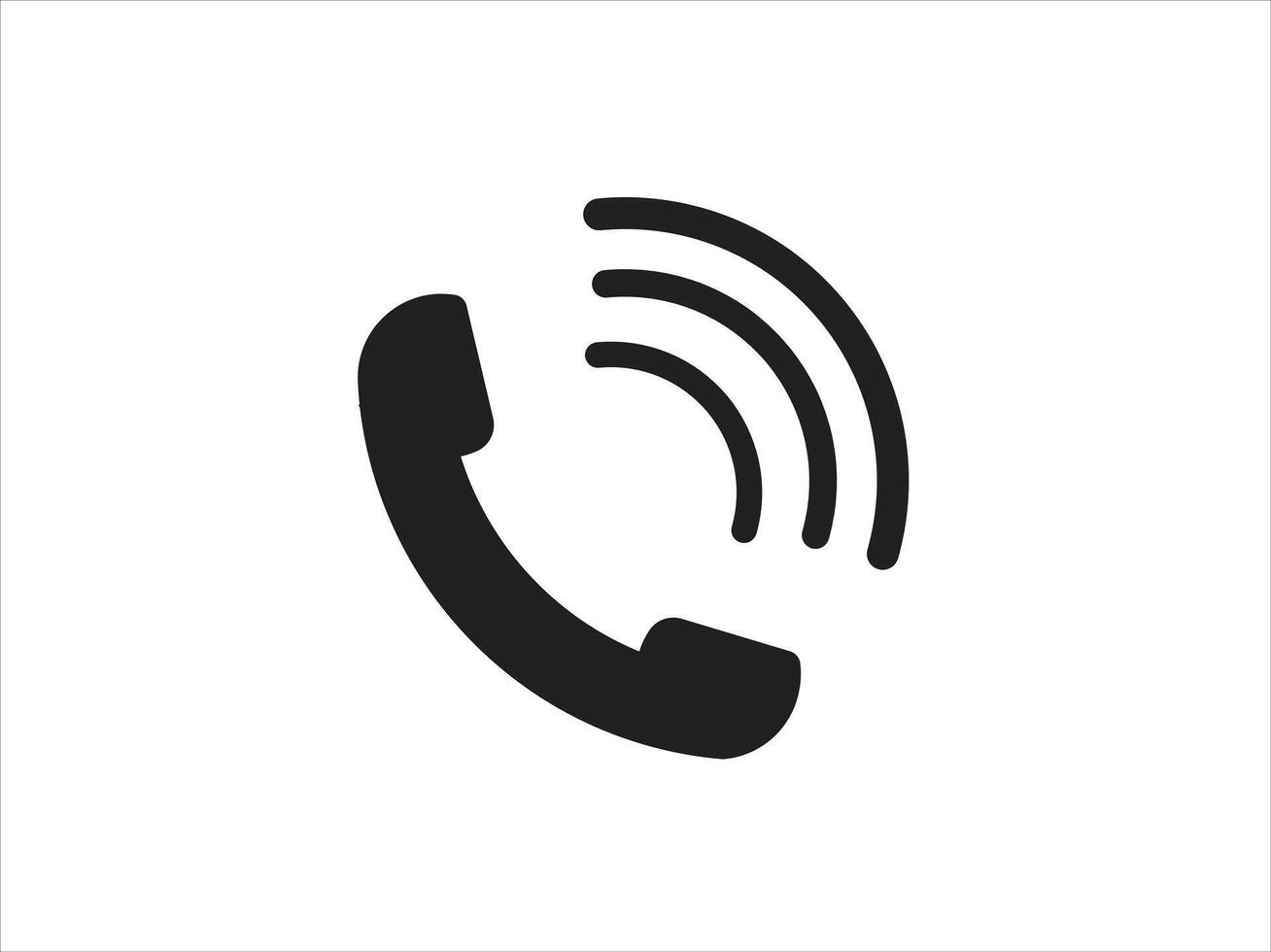 Phone call icon vector . Vector illustration