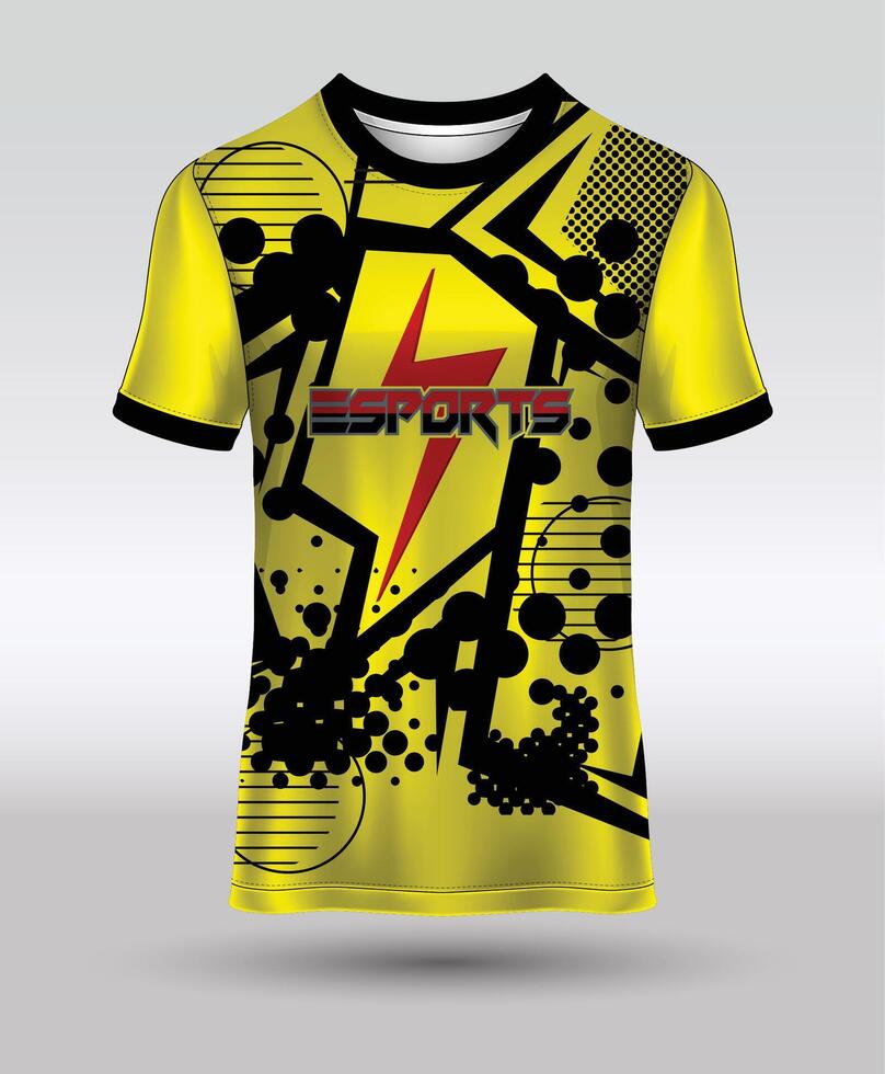 camiseta jersey diseño para sublimación impresión vector