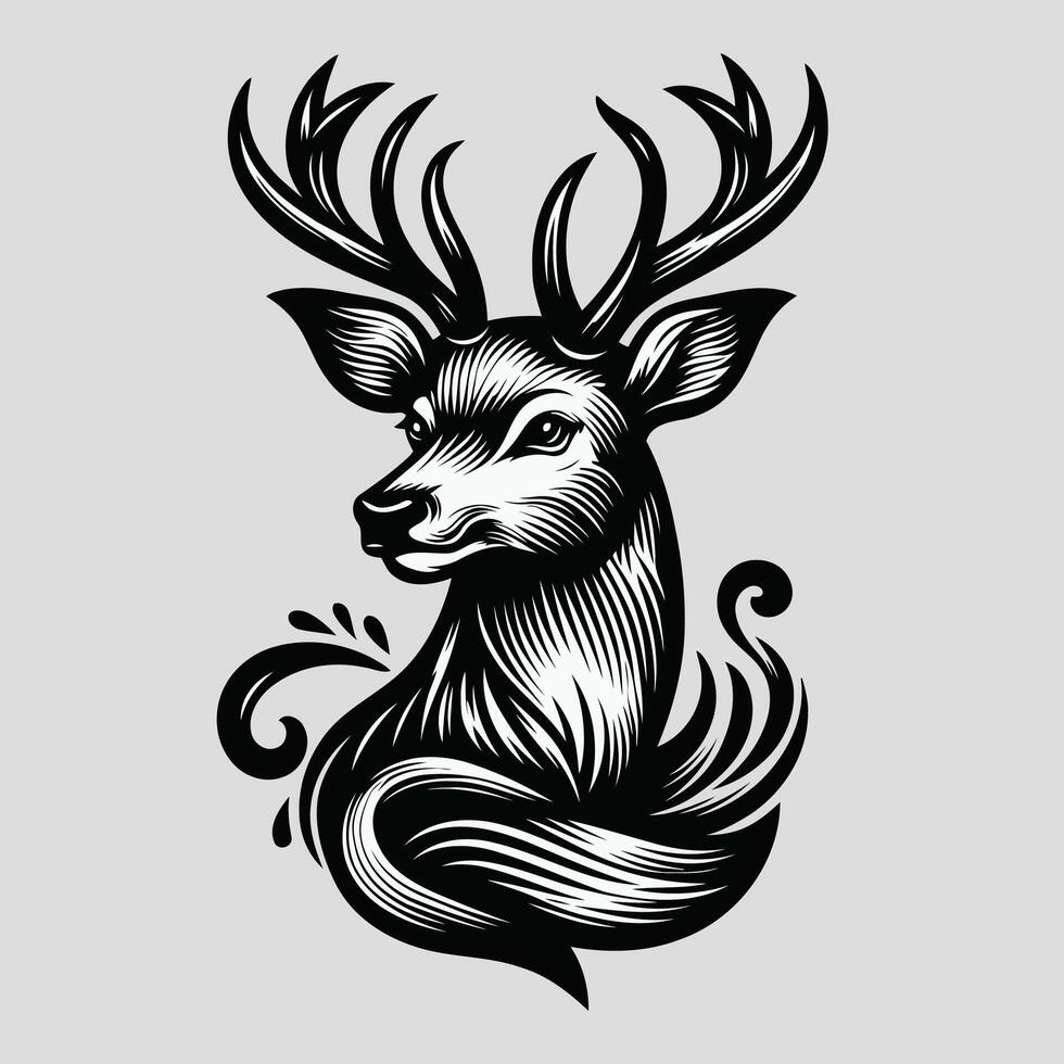 illustration of a deer vector