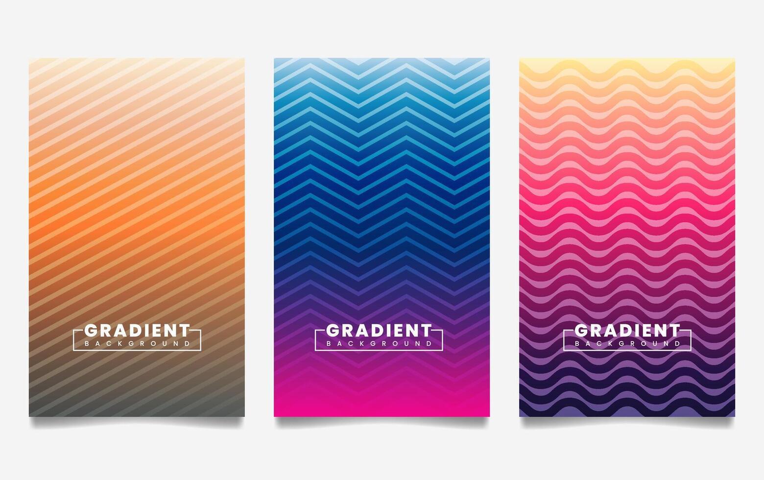 gradient backgrounds with line texture. For covers, wallpapers, branding, business cards, social media and other projects. vector