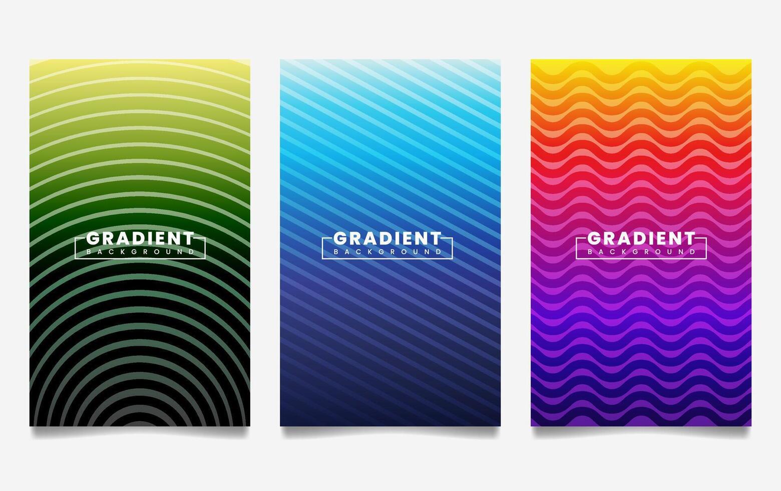 gradient backgrounds with line texture. For covers, wallpapers, branding, business cards, social media and other projects. vector