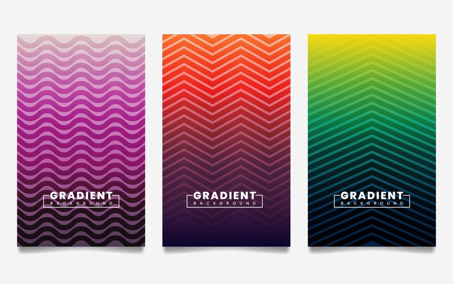 gradient backgrounds with line texture. For covers, wallpapers, branding, business cards, social media and other projects. vector