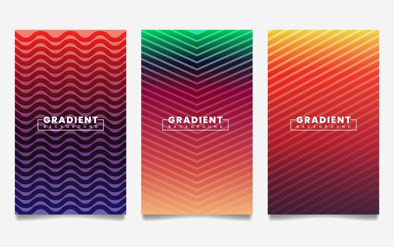 gradient backgrounds with line texture. For covers, wallpapers, branding, business cards, social media and other projects. vector