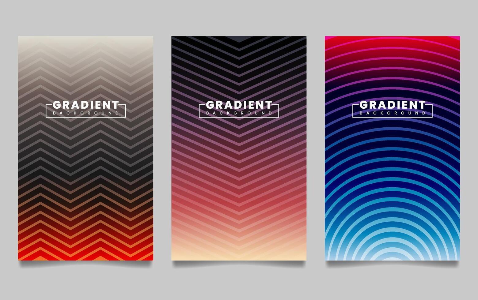 gradient backgrounds with line texture. For covers, wallpapers, branding, business cards, social media and other projects. vector