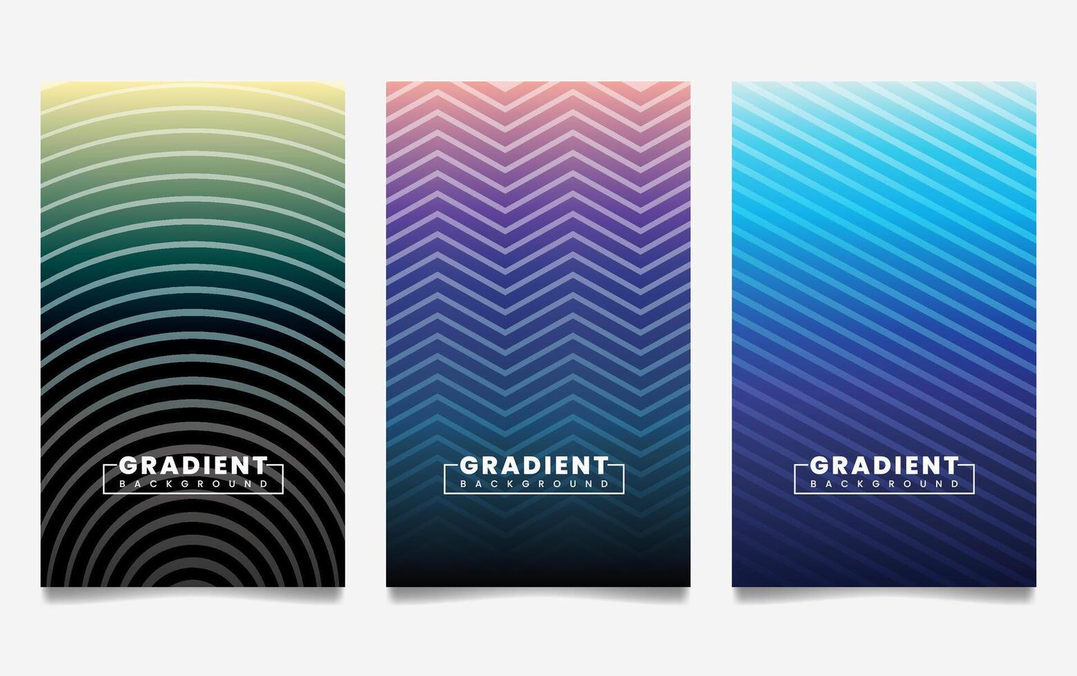 gradient backgrounds with line texture. For covers, wallpapers, branding, business cards, social media and other projects. vector