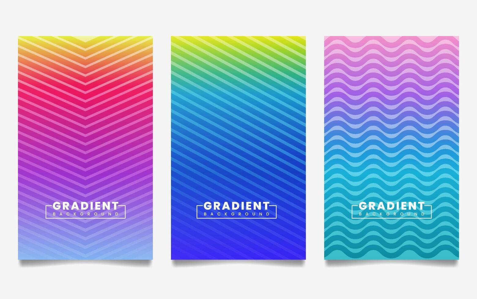 gradient backgrounds with line texture. For covers, wallpapers, branding, business cards, social media and other projects. vector