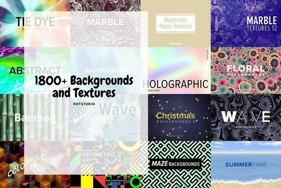 1800 Backgrounds and Textures bundle