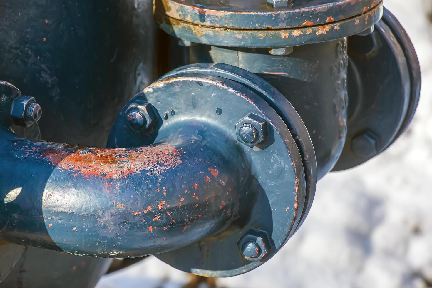 An ancient valve for water and steam. A technical monument on the slope of Mount Festung in the area of the Hohensalzburg fortress. photo