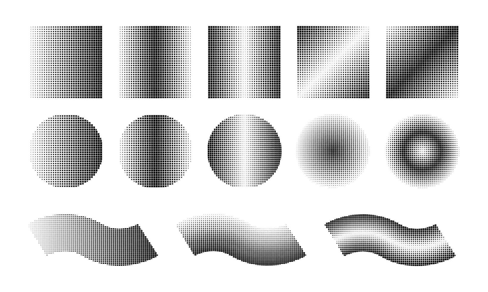 Halftone Dot Element Texture, Dots Pattern Decoration for Background. Abstract Dotted Halftone Gradient Design Element, Vector Illustration