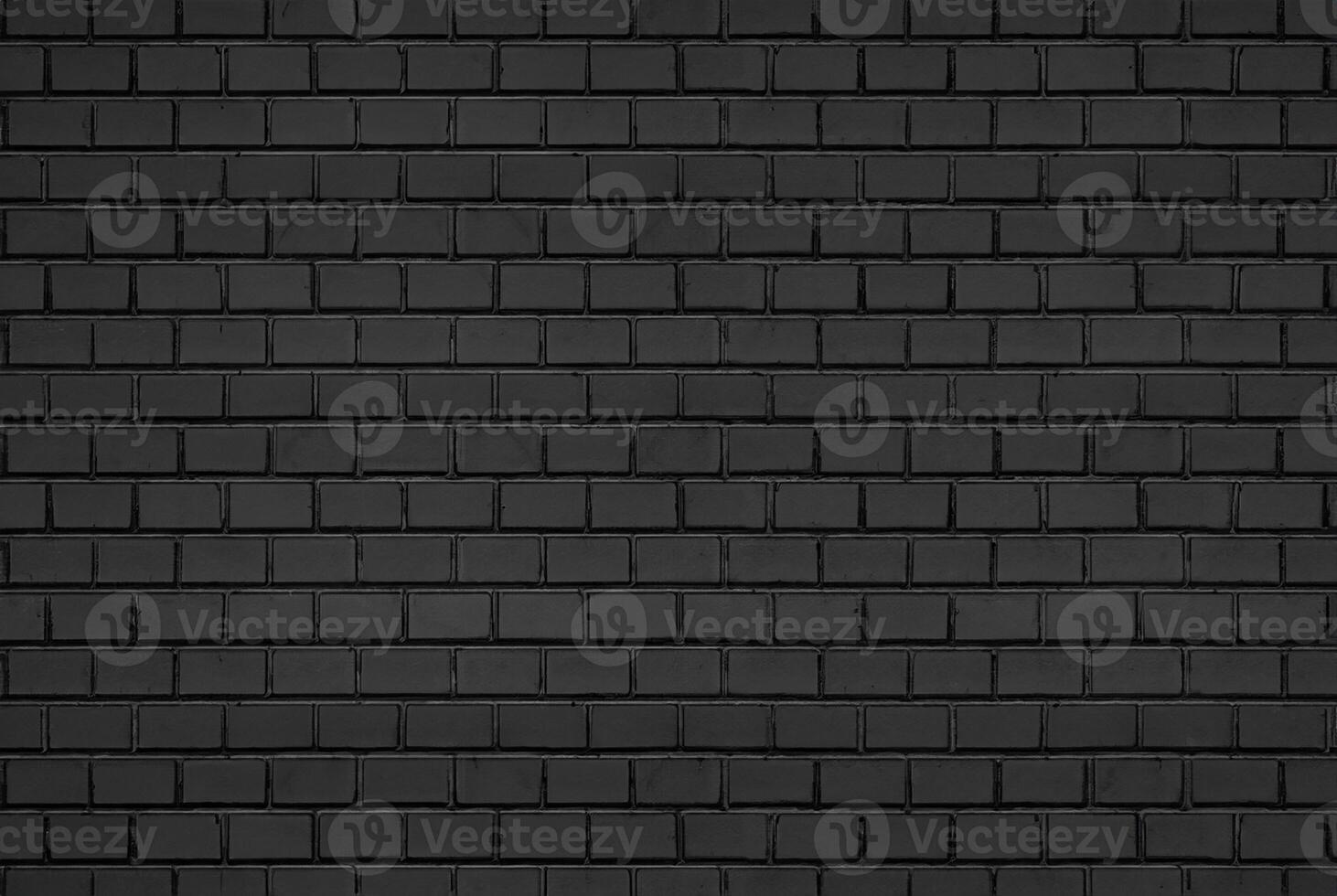 Abstract black brick wall pattern background and black backdrop, Blank copy space. photo