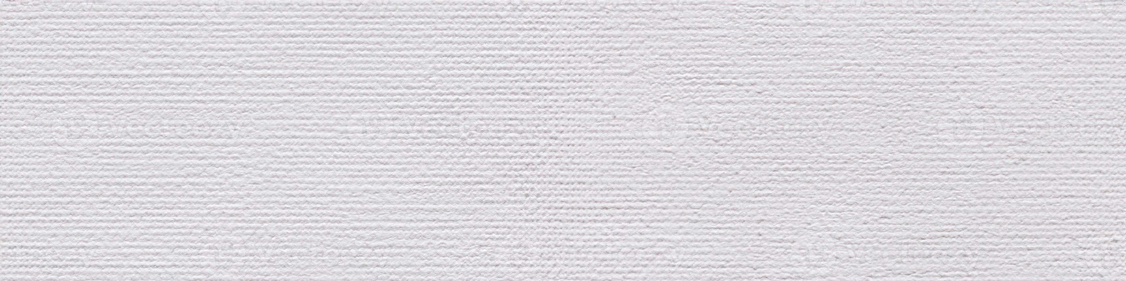 Classic white acrylic canvas background as part of your creative work. Seamless panoramic texture. photo