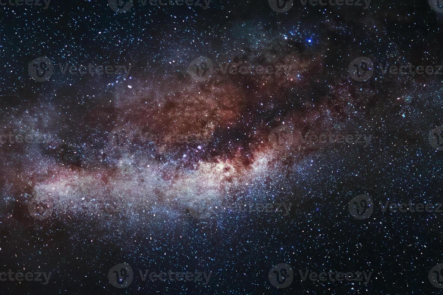 universo espacio lechoso camino galaxia con muchos estrellas a noche, astronomía fotografía foto