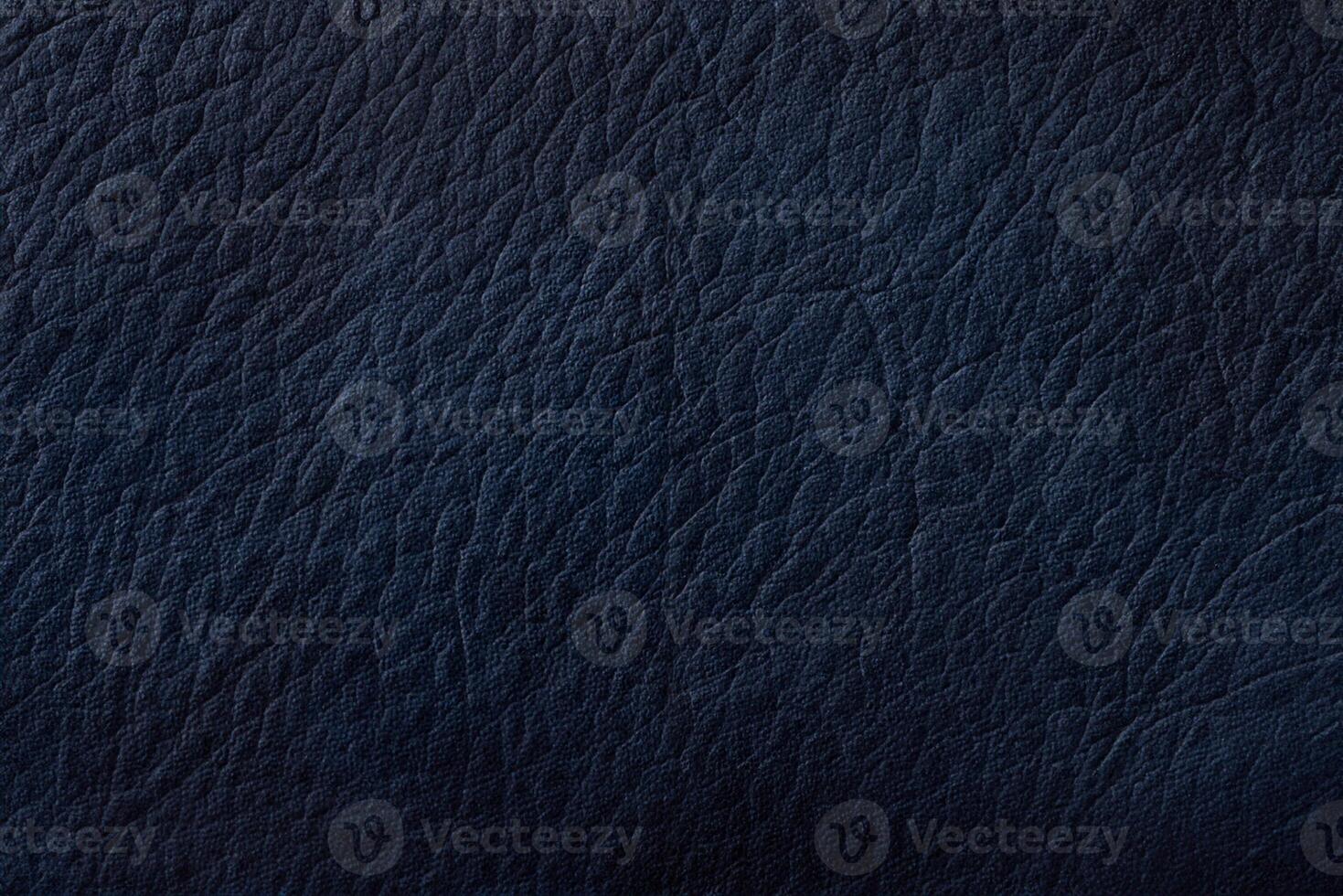 Dark blue leather texture. Elegant background photo