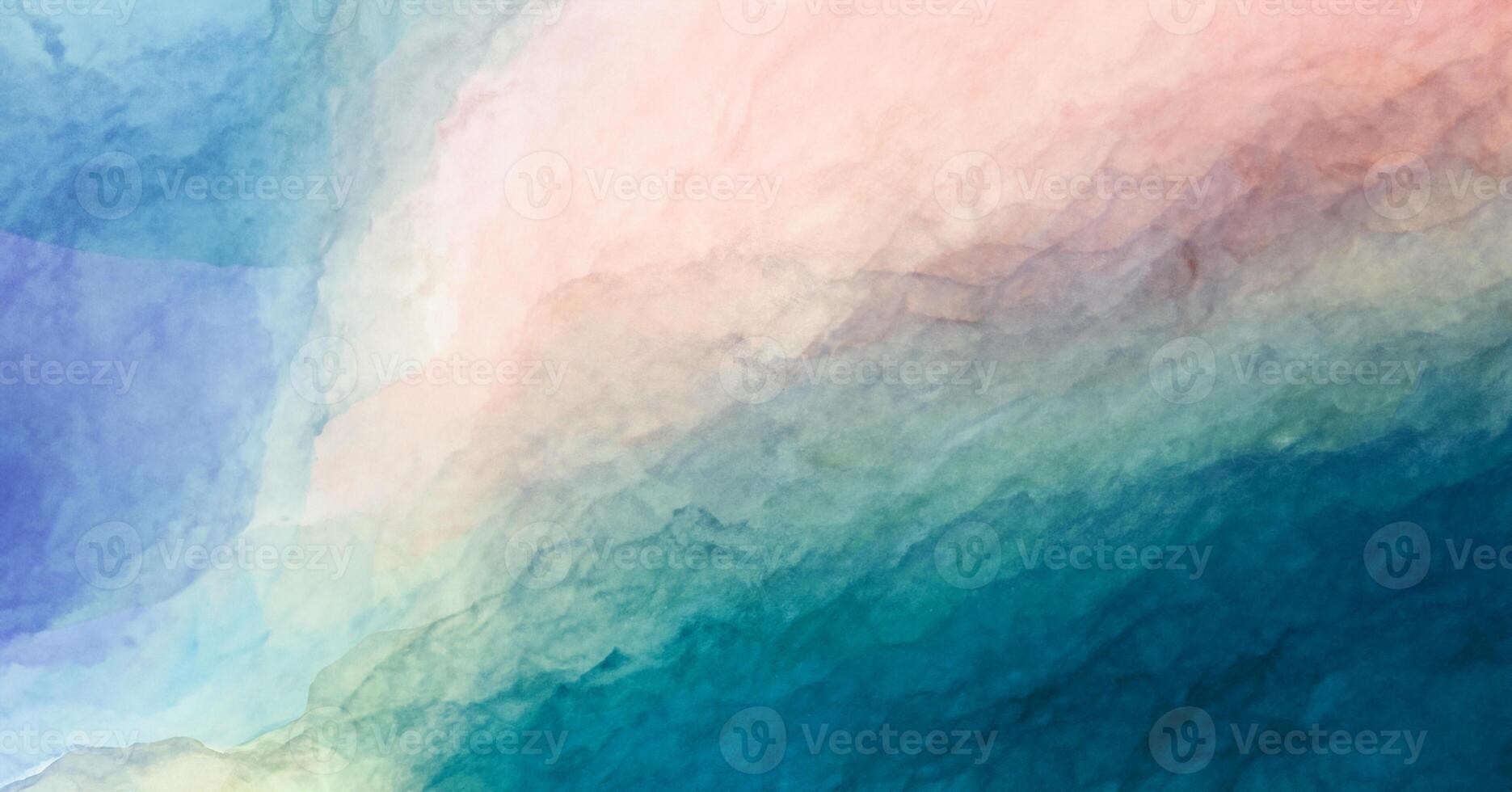 Abstract colorful watercolor paint blue green pink red background with liquid fluid texture for background, banner photo