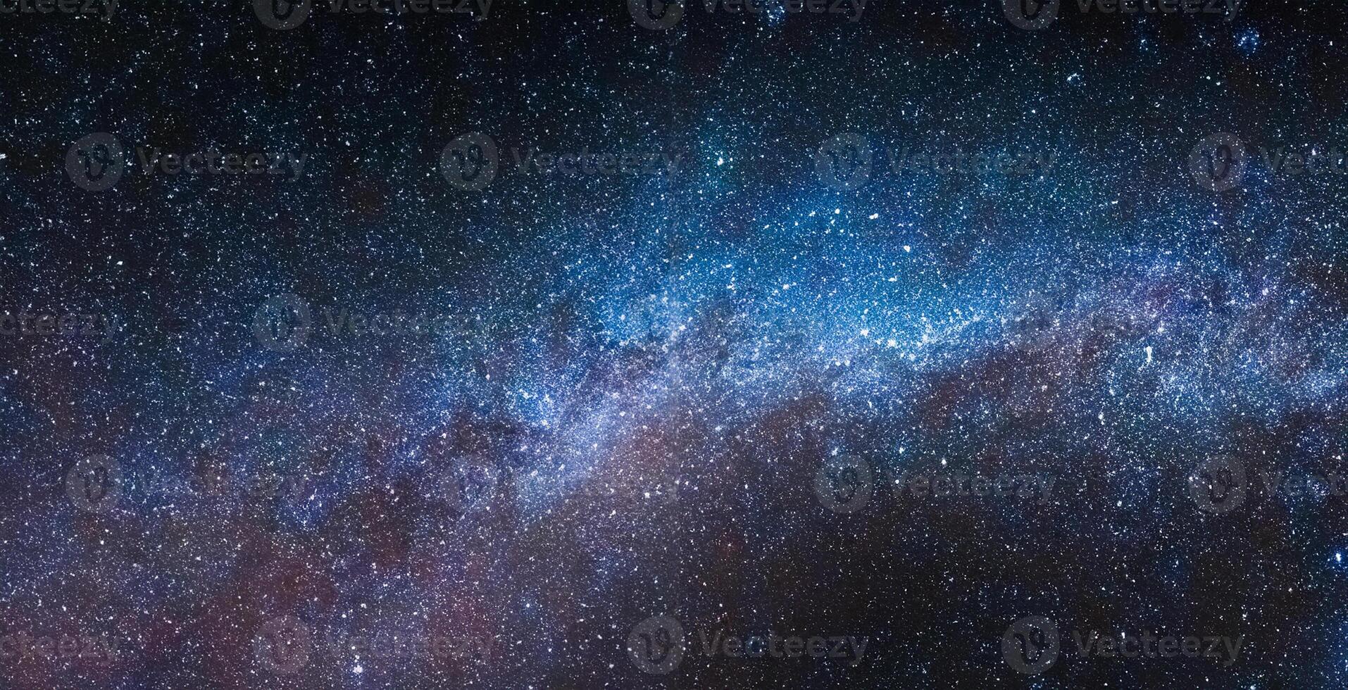 Colorful universe and constellation with million stars at night photo