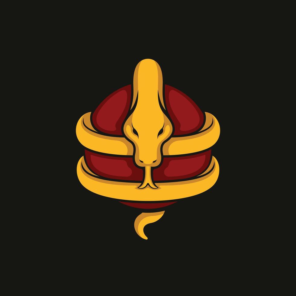 Vector Logo art for Small Business Shop and Game Company. Snake theme design