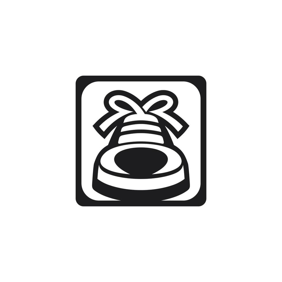 vector logo Arte para pequeño negocio tienda y juego compañía. Zapatos deportivo tema diseño