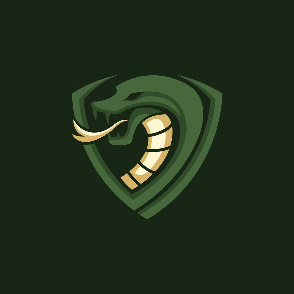 vector logo Arte para pequeño negocio tienda y juego compañía. serpiente tema diseño