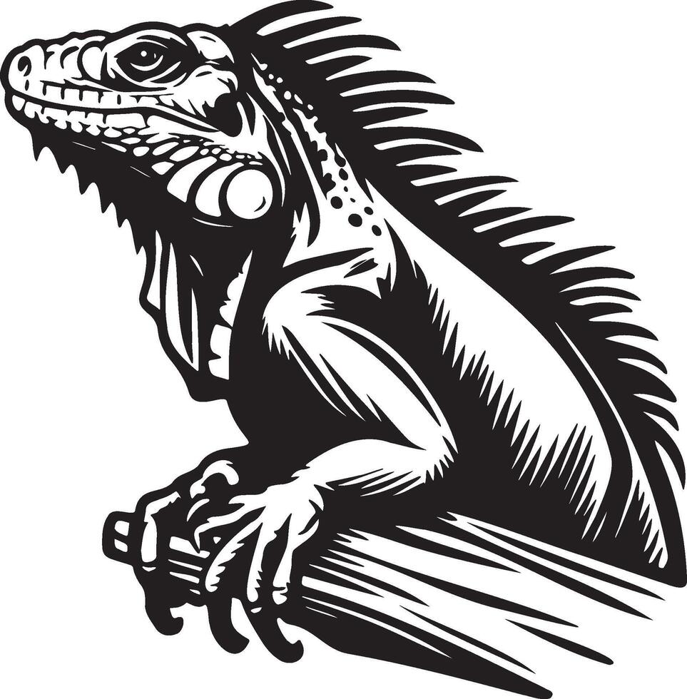 iguana bosquejo ilustración. vector