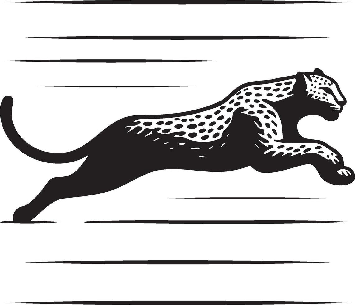leopardo bosquejo dibujo. vector