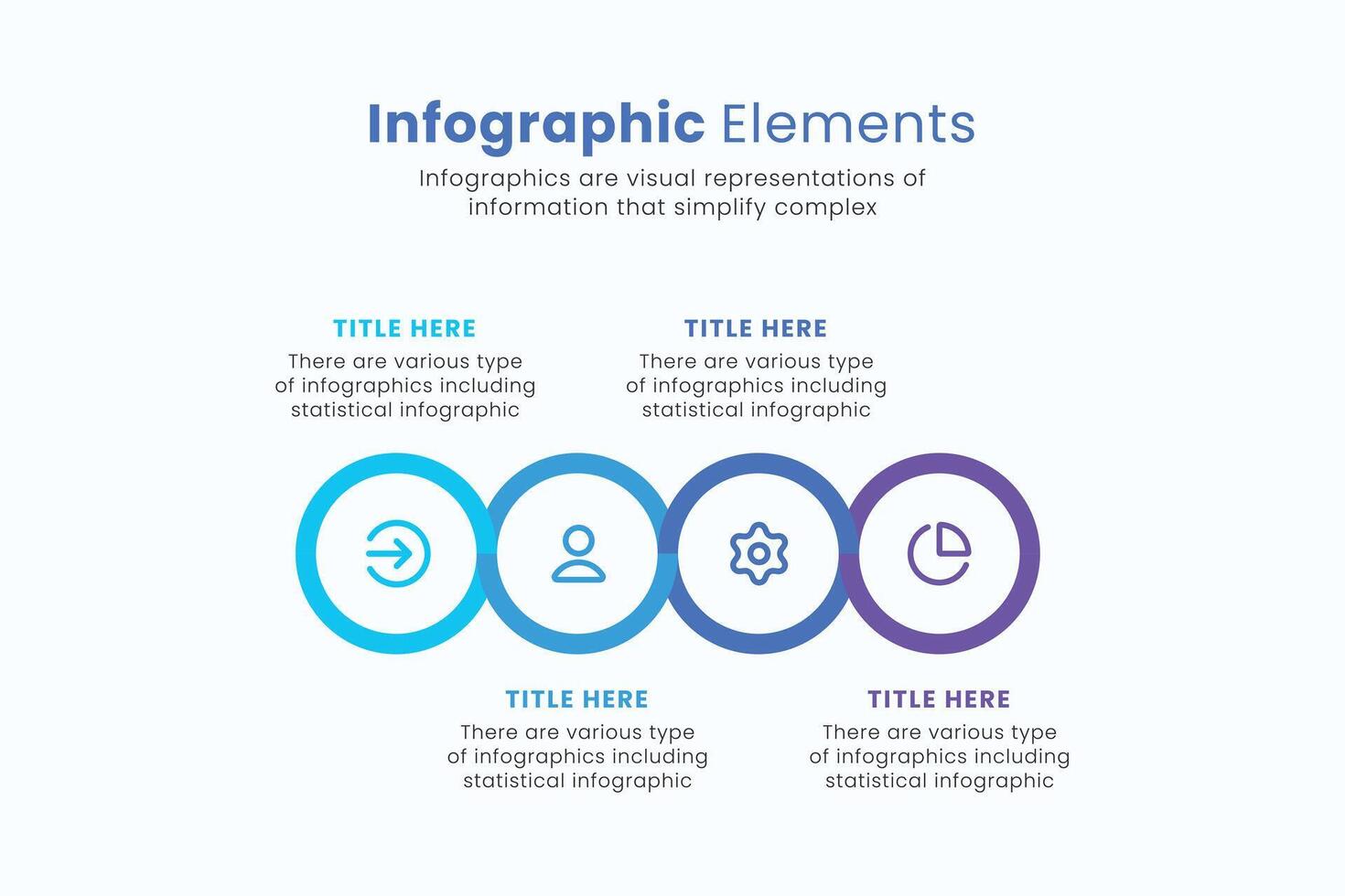 Vector circle Infographic design template with icons, Can be used for process diagrams, presentations, and workflow layout.