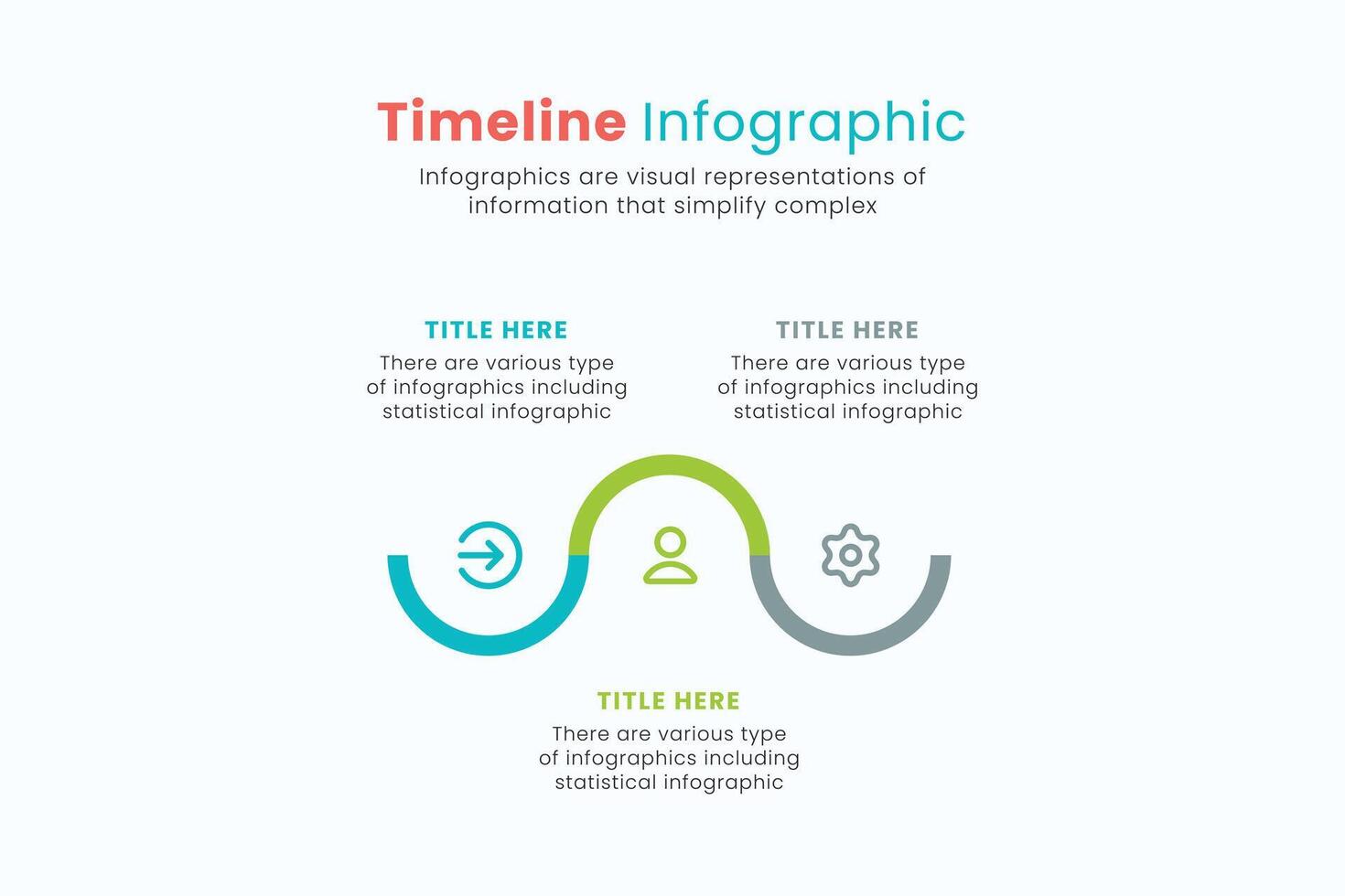 Timeline vector infographic design template for presentations, workflow or process diagram, flowchart.