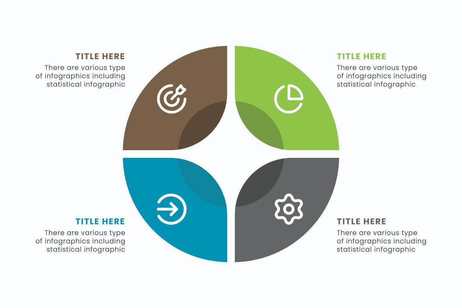 Vector circle Infographic design template with icons, Can be used for process diagrams, presentations, and workflow layout.