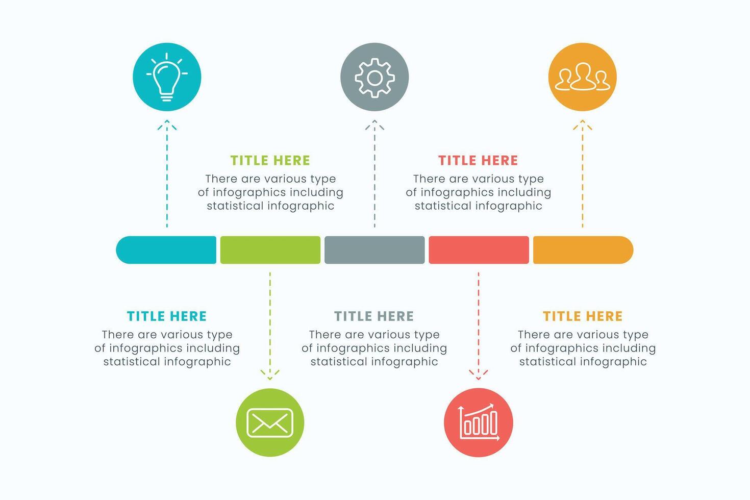 Abstract business timeline infographic design and presentation slide template design with 10 circles on timeline diagrams. vector