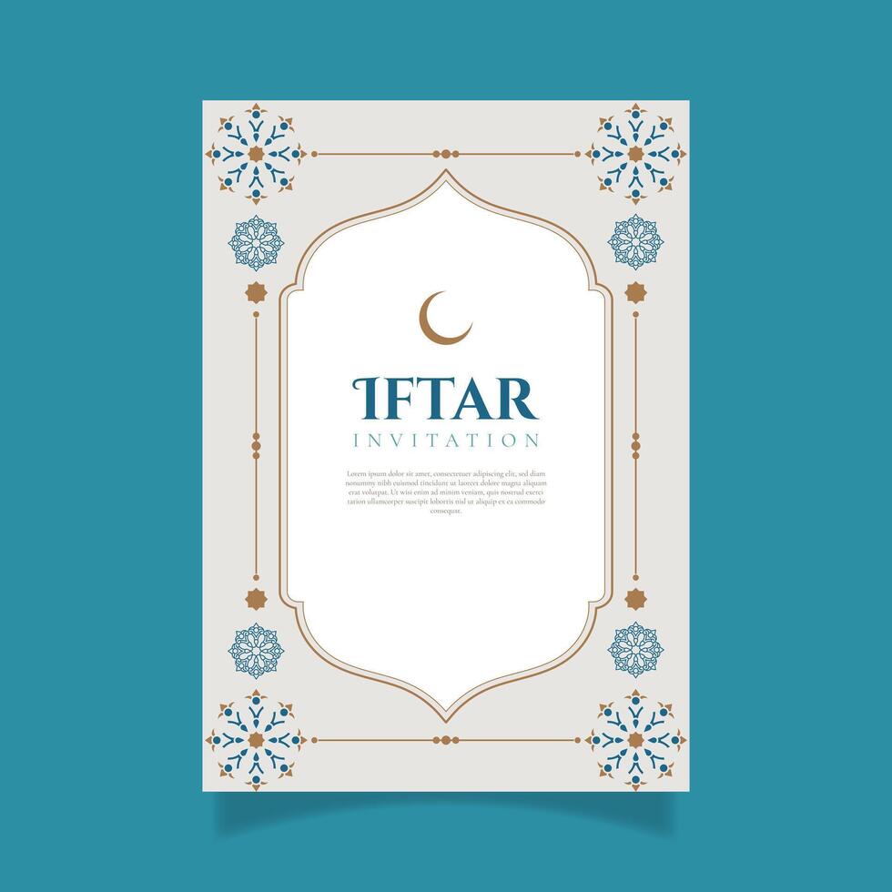 Iftar invitation template. Ramadan kareem. - Vector. vector