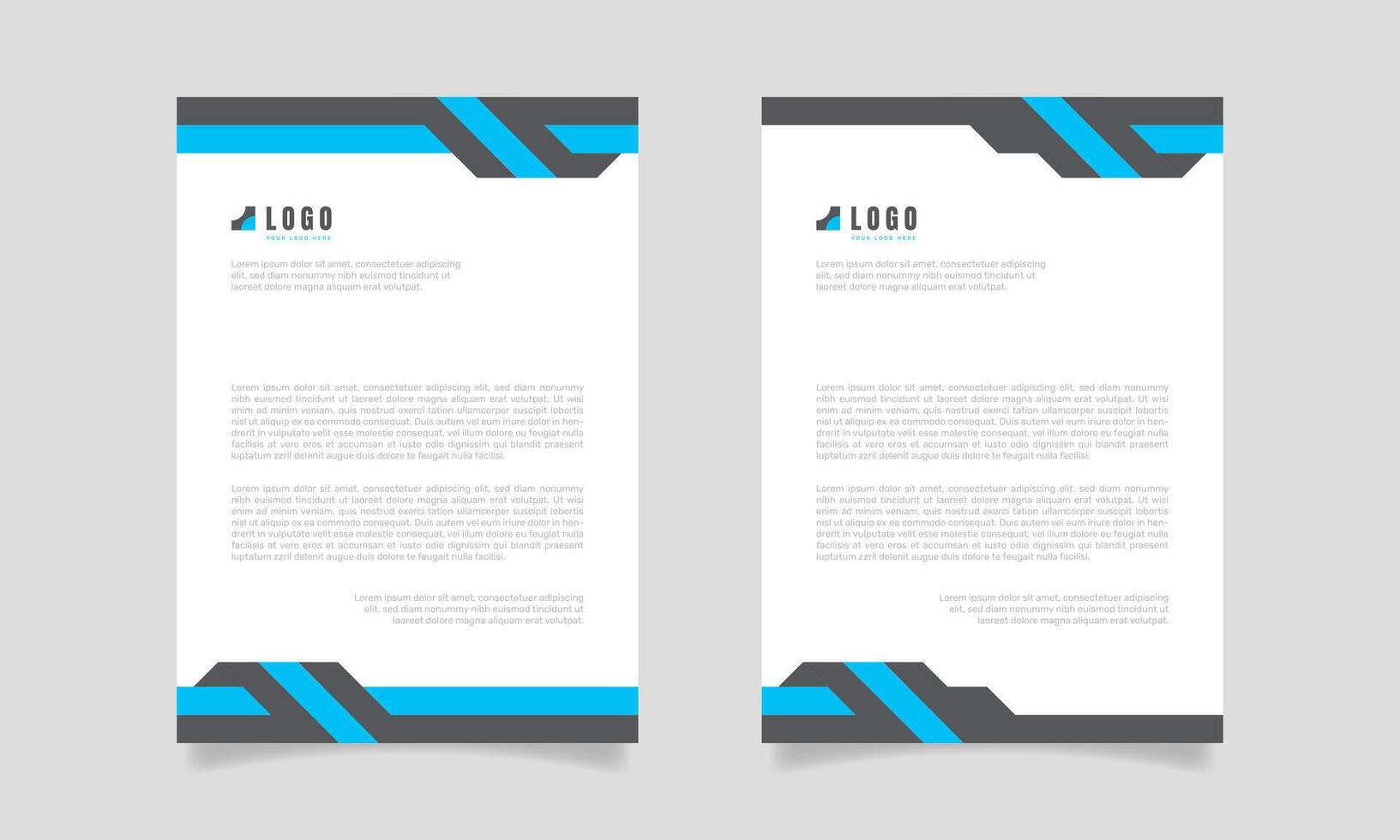 Corporate modern letterhead design template. - Vector. vector