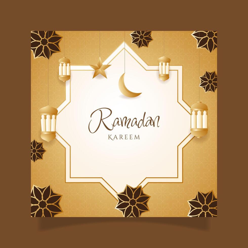 Gradient ramadan kareem illustration. - Vector. vector