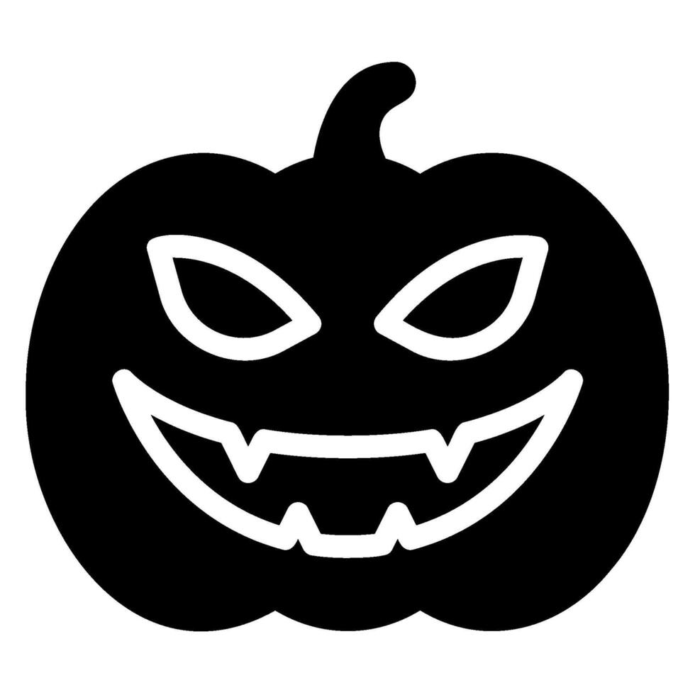 devil glyph icon vector