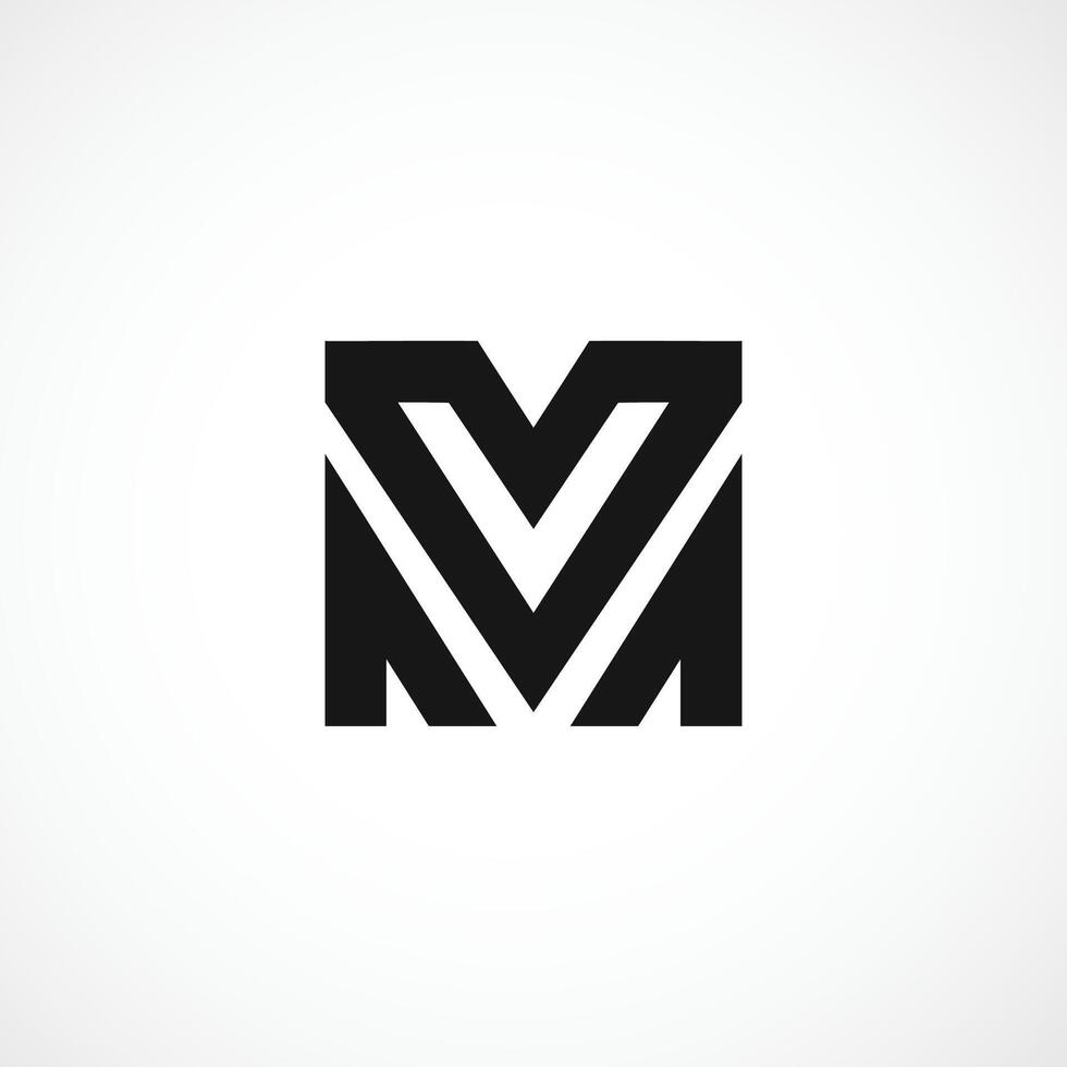 Modern M letter logo, m abstract logo design concept isolated vector template illustration