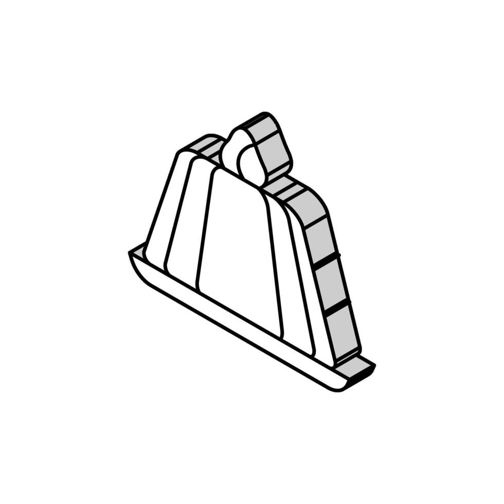 strawberry jelly isometric icon vector illustration