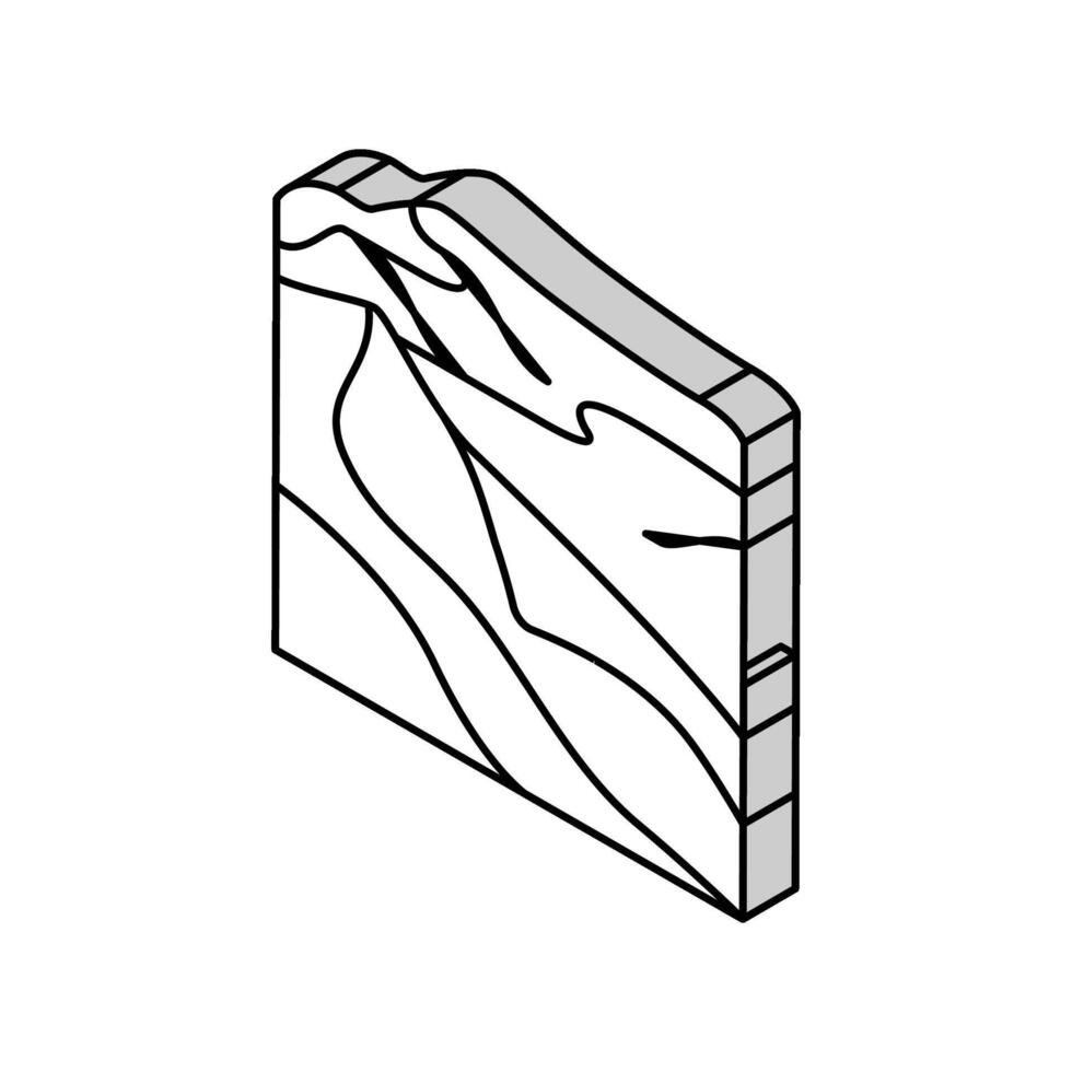 namib Desierto isométrica icono vector ilustración