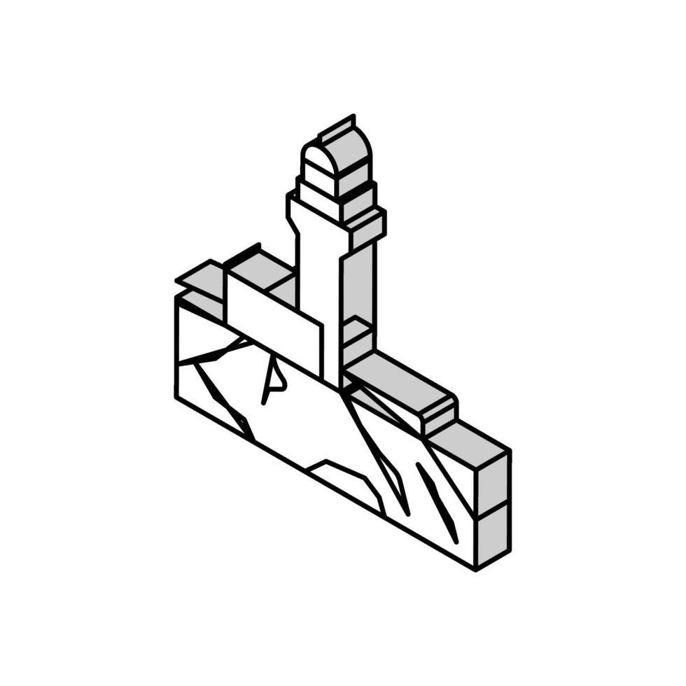 cape byron isometric icon vector illustration